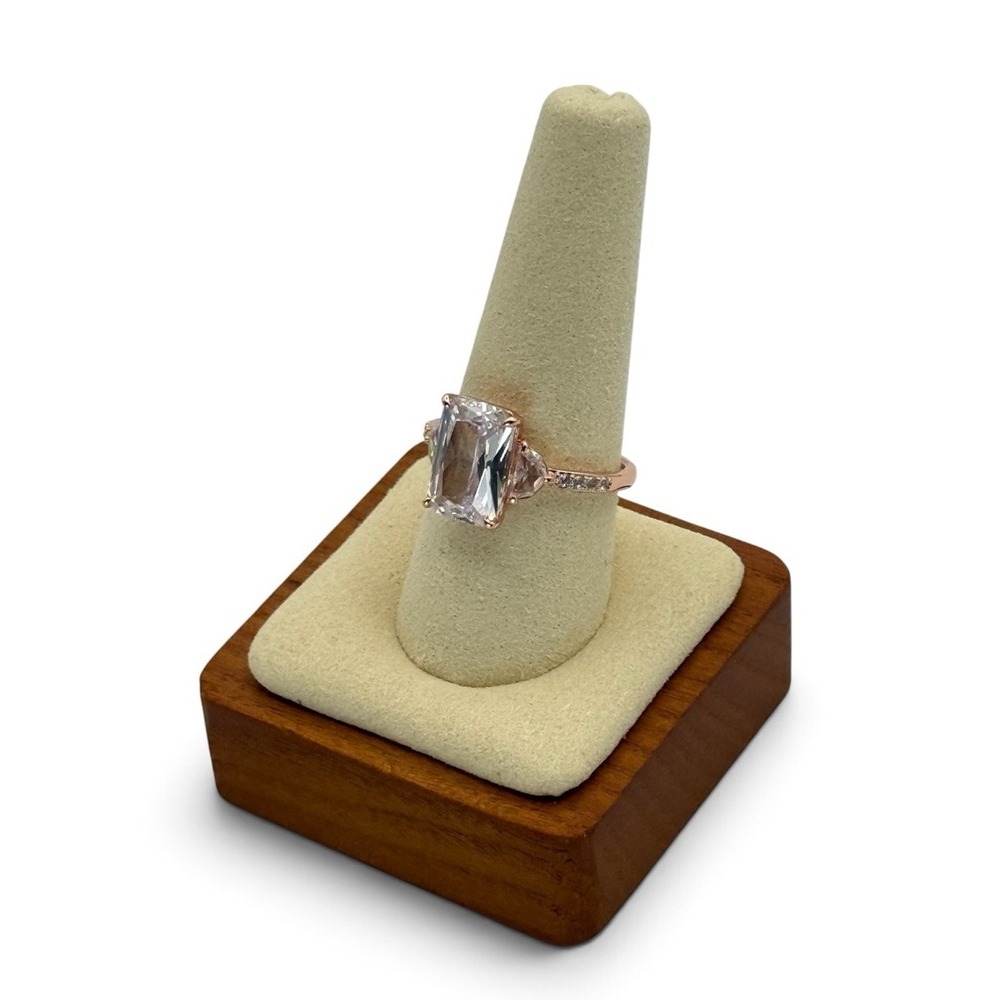 Bomb Party Sweet Serenity Diamond CZ Rose Gold Plated Ring Size 10 RG64145